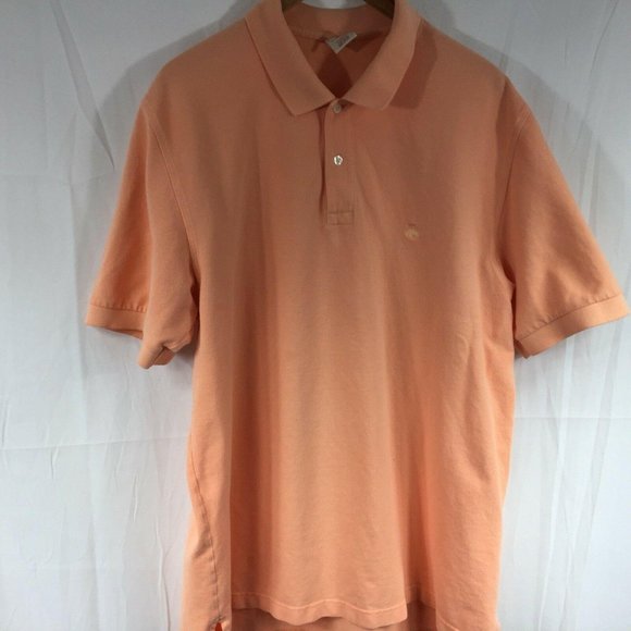 Brooks Brothers 346 Polo Shirt Men’s Orange XL - Picture 1 of 5